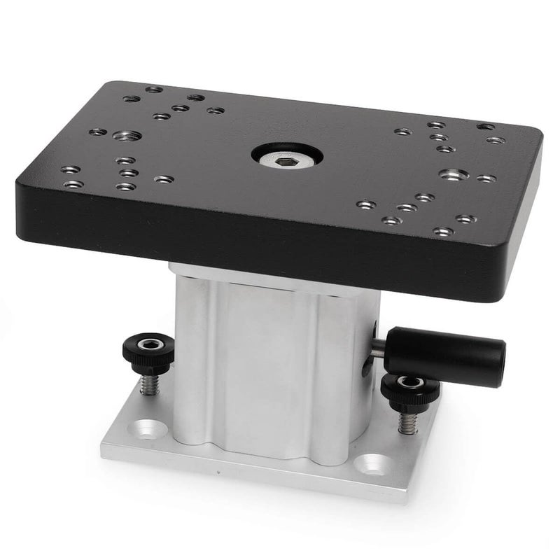 Cannon Aluminum Swivel Base Pedestal Mount 4 Black and Silver - Image 2