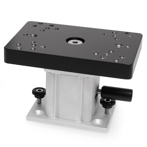 Cannon Aluminum Swivel Base Pedestal Mount 4 Black and Silver - Image 1