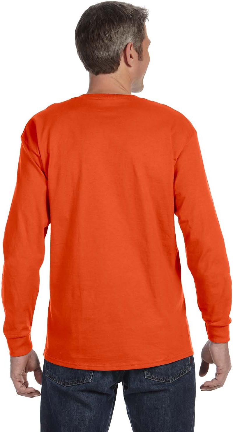 Jerzees Men's Dri-Power Cotton Blend Long Sleeve Tees, Moisture Wicking, Odor Protection, UPF 30+, Sizes S-3x - Image 5