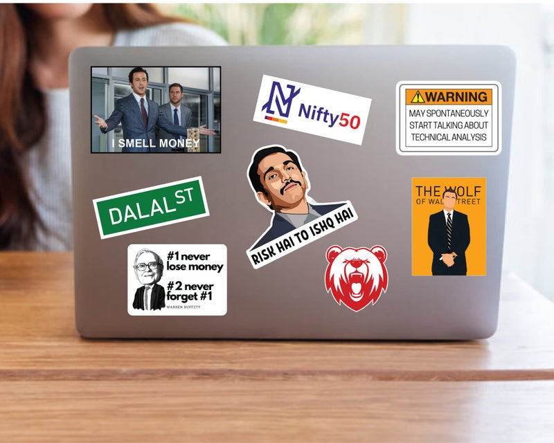 CodersParadise 50-Pack Stock Market Stickers | Waterproof Vinyl Stickers for Laptop, Journal, Diary, Mobile Case | Perfect for Stock Traders, Investors & Share Market Enthusiasts - Image 2