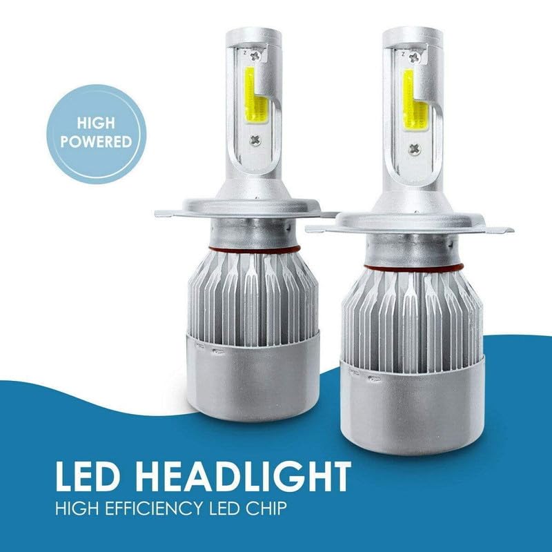 Autovea أوتوفيه C6 LED لمبة سيارة H4 الكل في واحد 36W تحويل مصباح السيارة الأمامي لمبات LED للسيارات 3800LM (أبيض) (طقم 2) لمرسيدس سويفت دزاير 2017 - Image 2
