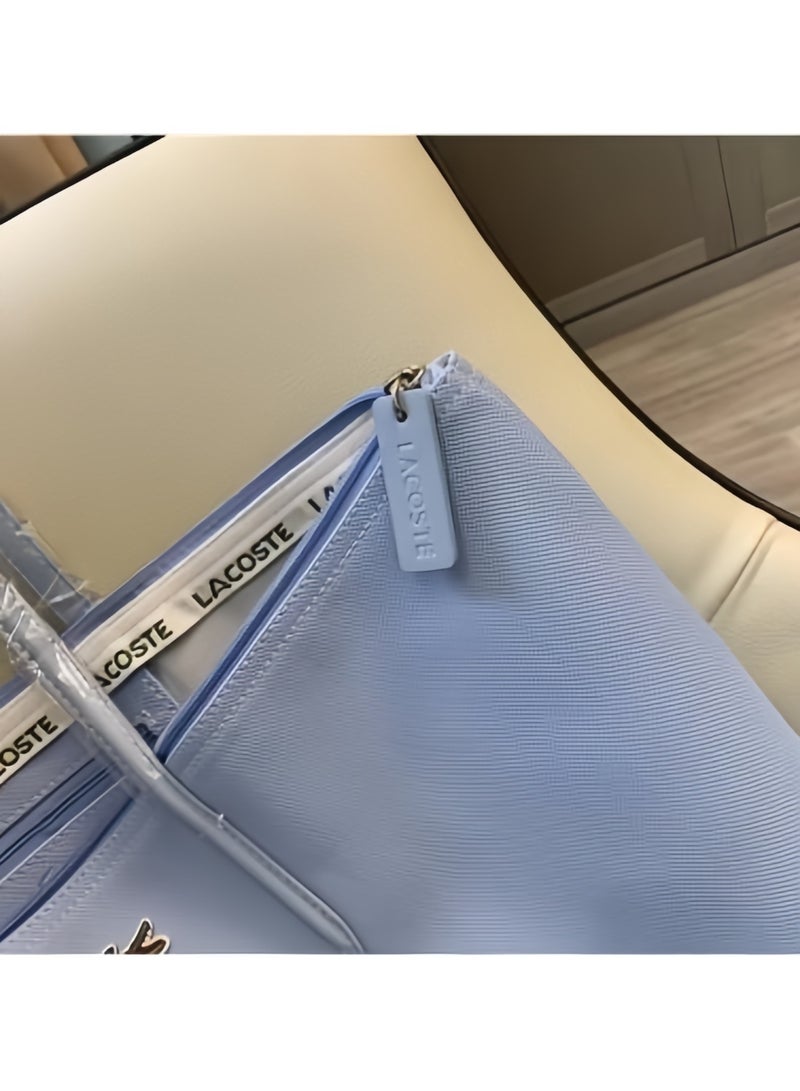 Lacoste Women's L12.12 Concept Fashion Versatile Large Capacity Zipper Handbag Single Shoulder Bag Tote Bag Camera Bag Large - Image 2