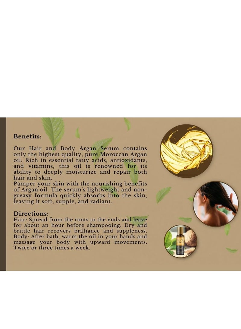 أرغان ديلوكس مصل الشعر والجسم بزيت الأرجان من أرغان دي لوكس، 100 مل - Image 2