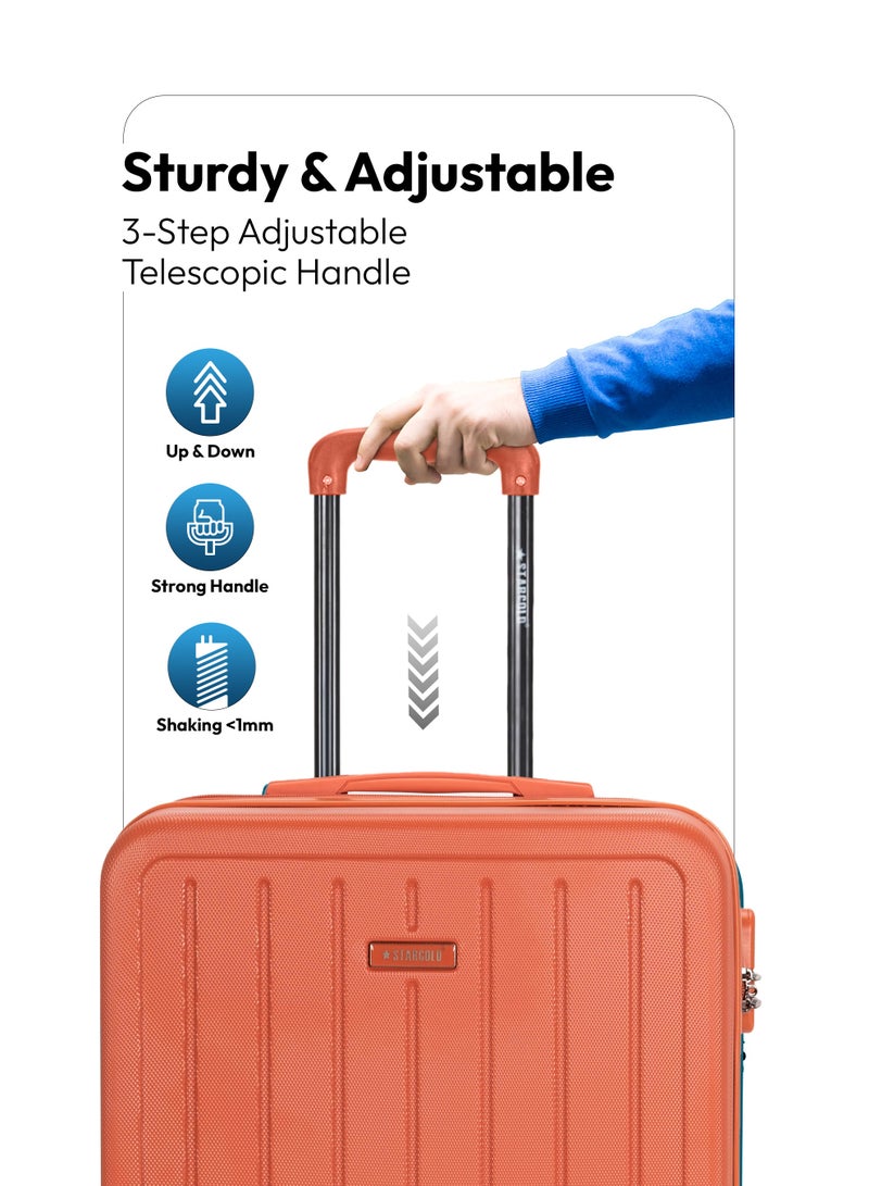 Stargold Single Hardside Spinner 4 Wheels Cabin Trolley Luggage With Number Lock 16 Inches - Image 2