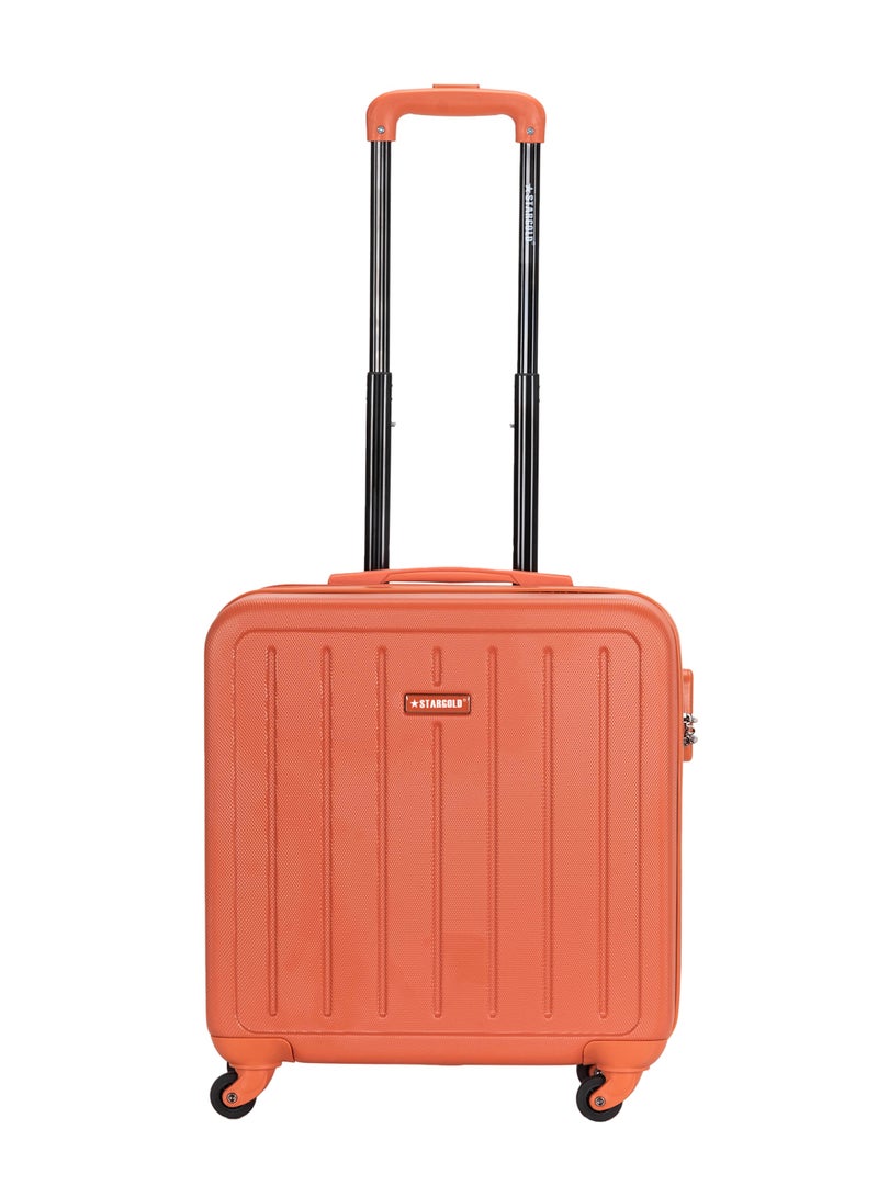 ستارجولد حقيبة سفر بمقصورة ذات 4 عجلات ذات جوانب صلبة مع قفل رقم 16 بوصة - Image 1