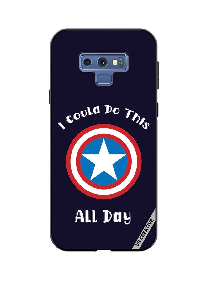 VR CREATIVE Protective Case Cover For Samsung Galaxy Note 9 Captain American Design Multicolour - Image 1