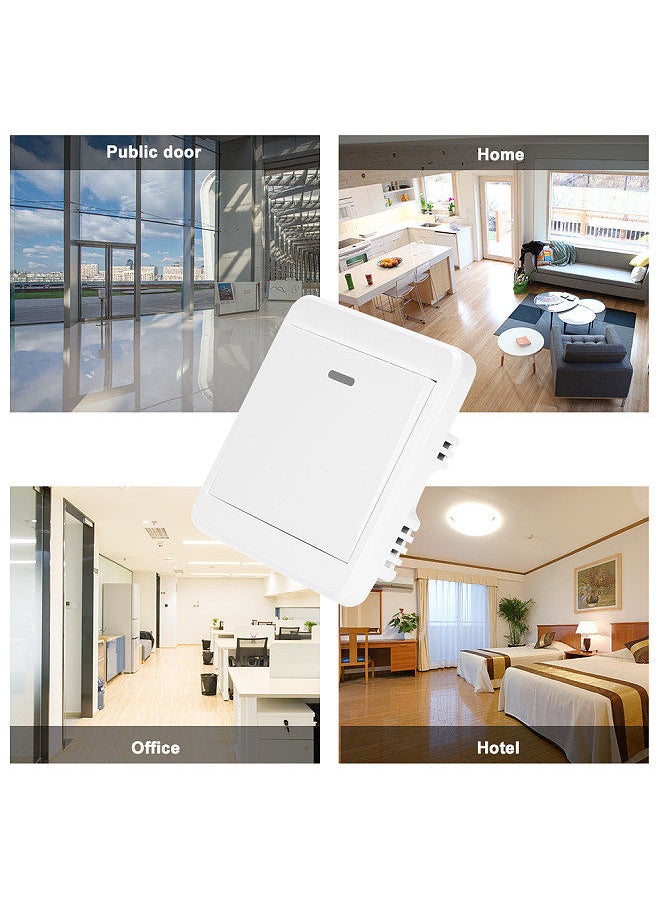 eWeLink WiFi Door Exit on Wireless Release Push Switch for Electronic Door Lock NO COM Lock Sensor Access Control System Emergency Alarm Trigger Switch Phone APP Remote Control