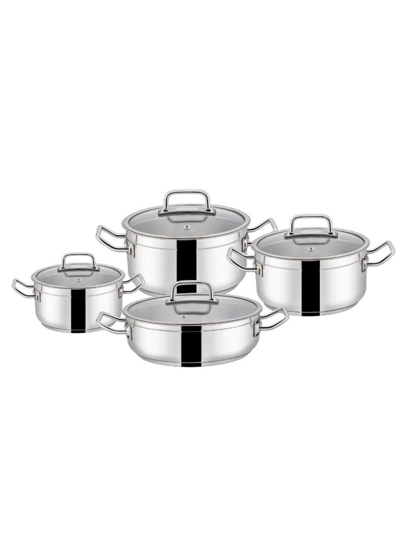 Sofram Turkish High Quality Stainless Steel Cookware Set 8 pieces - Image 2