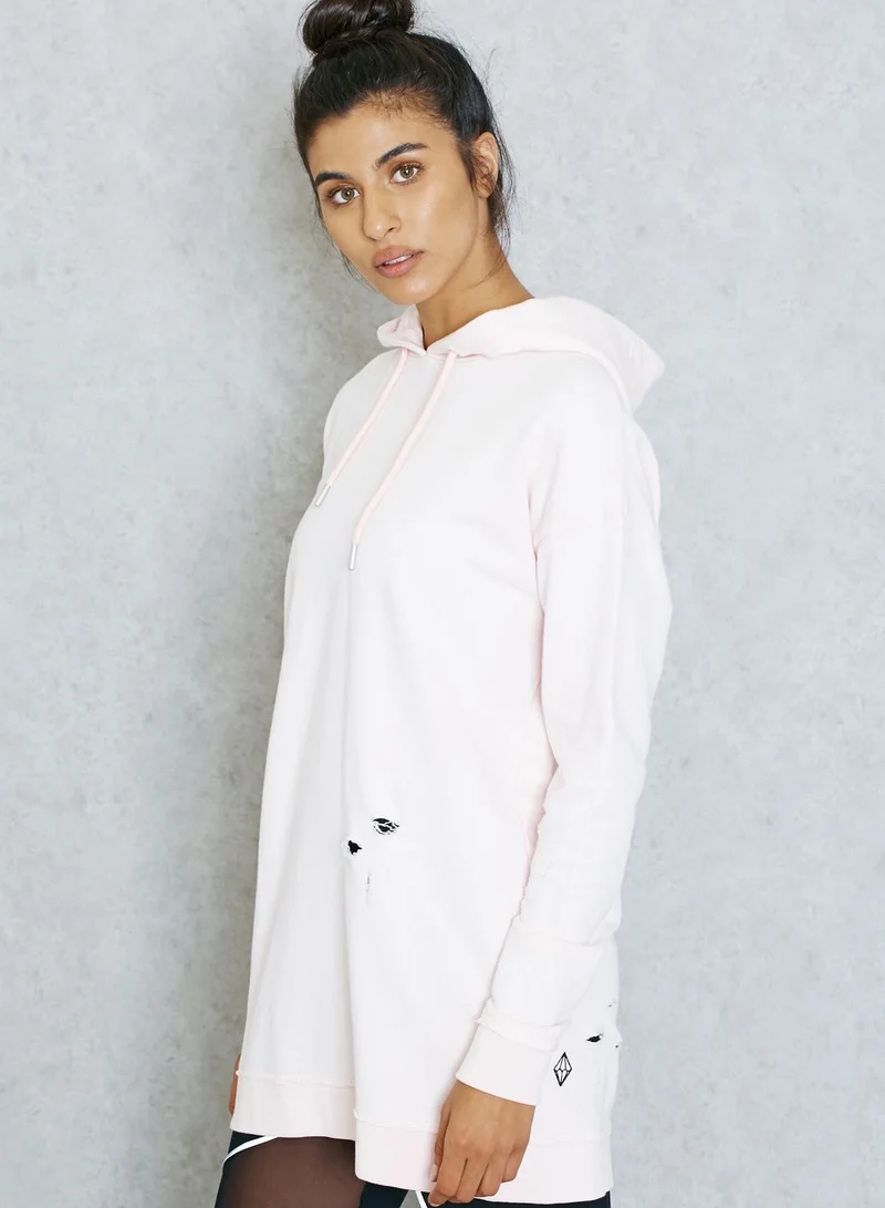 Hoxton Haus Oversized Distressed Hoodie