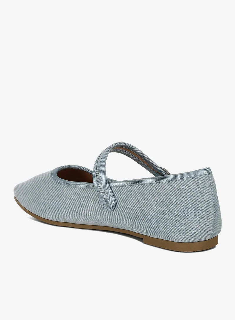 London Rag blue London Rag Women's Classic Denim Pin Buckle Ballerinas in Blue for Women | Best Price UAE