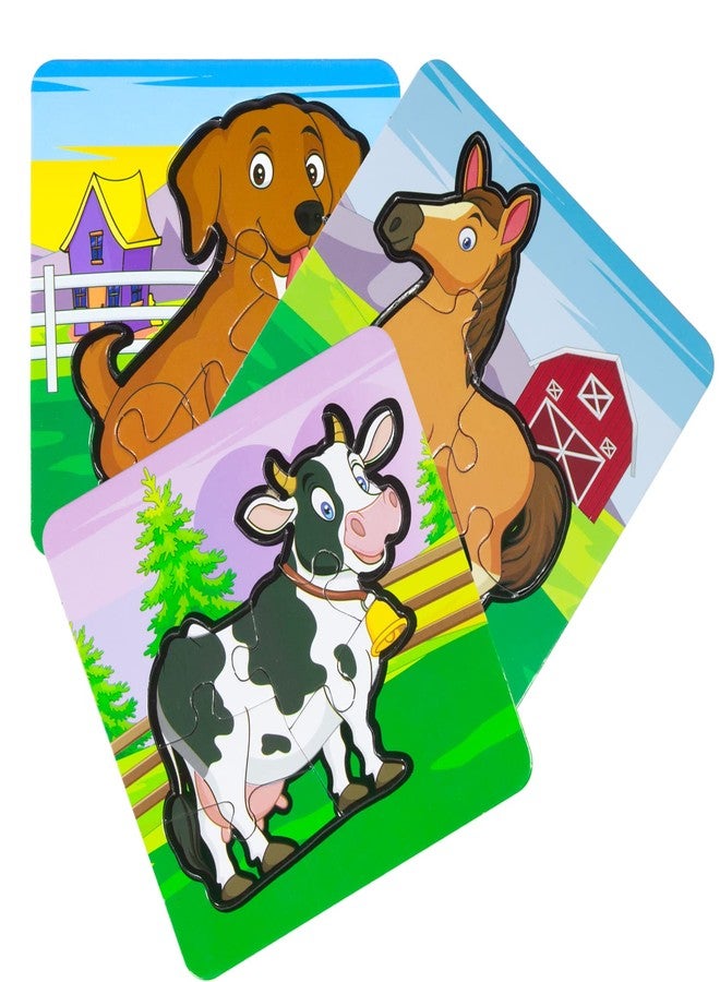سكودل لعبة تركيب الصور Skoodle My First Puzzle Farm Animal للأطفال، ألعاب تعليمية للأطفال من عمر 3 سنوات فما فوق - Image 1