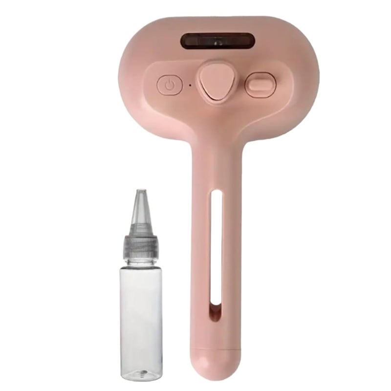 Ergonomic Steamer - Cat Brush for Loose | Integrated Spray Architecture with Soft Silicone Bristle Array & High Volume Fluid Reservoir for Liquid Grooming, Kittens, Salon and Outdoor - Image 1