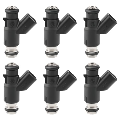 JDMON Fuel Injectors Compatible with Chevy Malibu Impala Pontiac G6 Montana Buick Lucerne Saturn Aura Vue 20062010 35L 39L 12592648 FJ705 6Pcs - Image 1