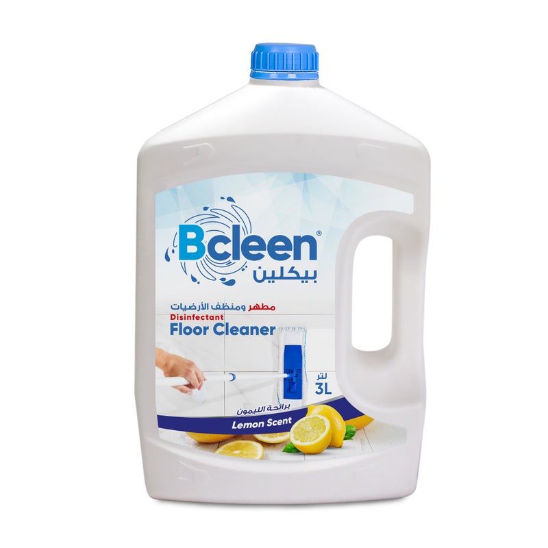 Bcleen Disinfectant Floor Cleaner 3000Ml - Lemon [1Pc] - Image 1