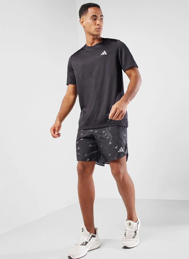 Adidas Run It Bl Short Black Running Shorts XS5"