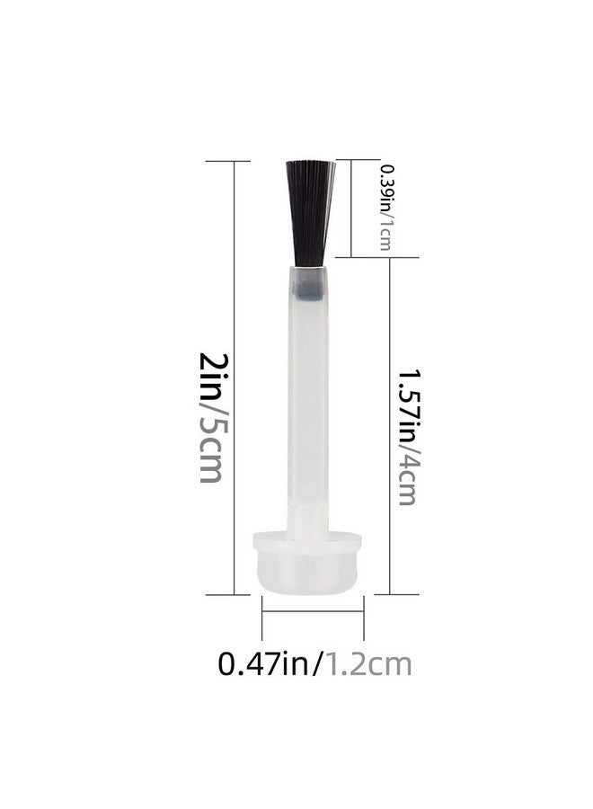 FREEORR Dkaf 50Pcs Nail Polish Replacement Brush Kit Dip Powder Liquid Replacement Brushes Soft Brush Head Easy To Use Dipping Powder Liquid Brushes Setblack - Image 2