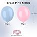 YMSZ Pink and Blue Latex Balloons 67 12 Inch Pink Blue Gender Reveal Balloons for Boy or Girl Gender Reveal Decorations Birthday Party Baby Shower Anniversary - Image 4
