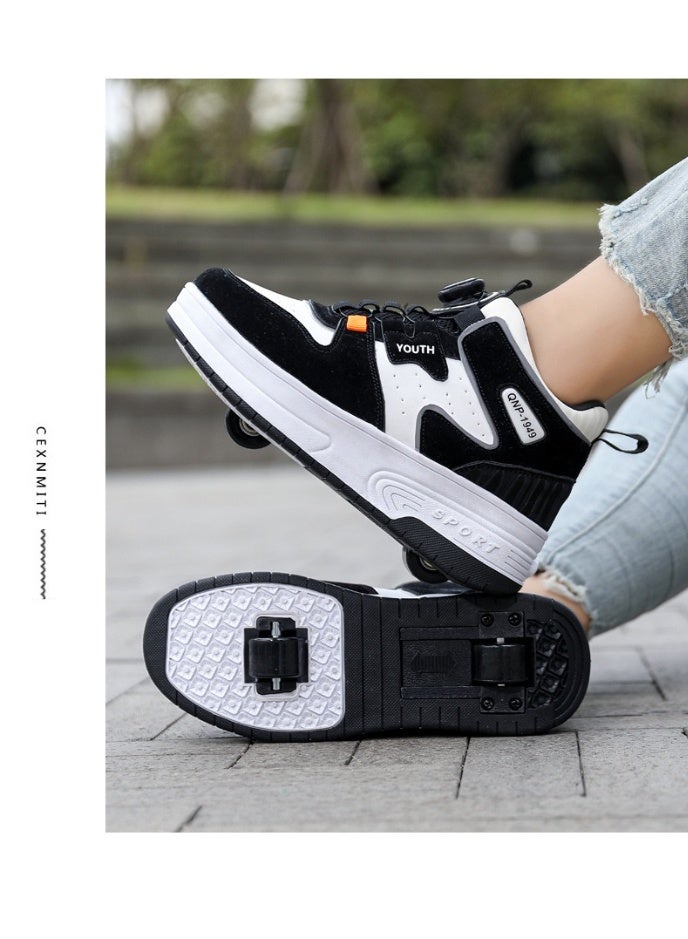 سكاي فيو أحذية تزلج بعجلات للأطفال والأولاد والبنات، أحذية رياضية بعجلات قابلة للفصل - Image 3