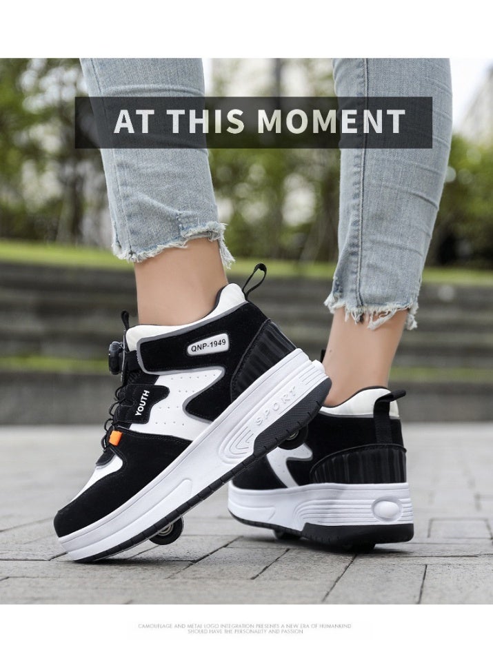 سكاي فيو أحذية تزلج بعجلات للأطفال والأولاد والبنات، أحذية رياضية بعجلات قابلة للفصل - Image 2