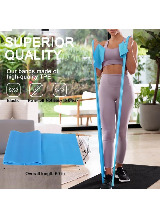 XiuWoo 5PCS Resistance Bands Set, Exercise Bands for Yoga, Pilates, Rehab, and Strength Training, Portable Fitness Bands for Home Gym - Image 2