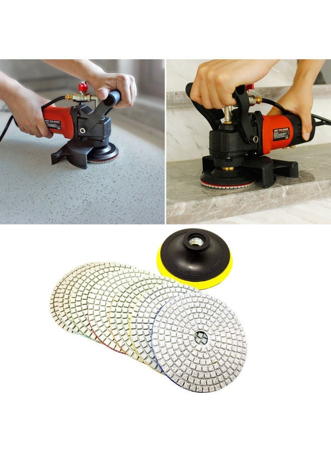 NIBEMINENT 20-Pieces 4 inch Diamond Polishing Pads Multicolour 30.00 X 10.00 10.00cm  - Image 5