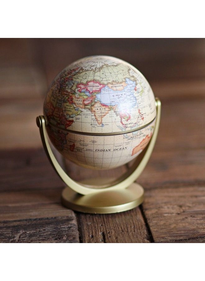 Beauenty Mini English Version Of The World Map Globe Ornaments, Universal Globe, Study Room Decoration Desktop Decoration Ornaments Globe  - Image 1