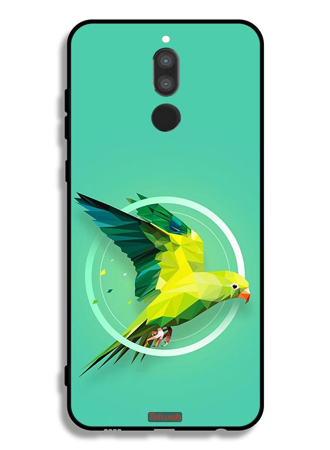 Tolwak Huawei Mate 10 Lite Protective Case Cover Parrot Abstract Art - Image 2