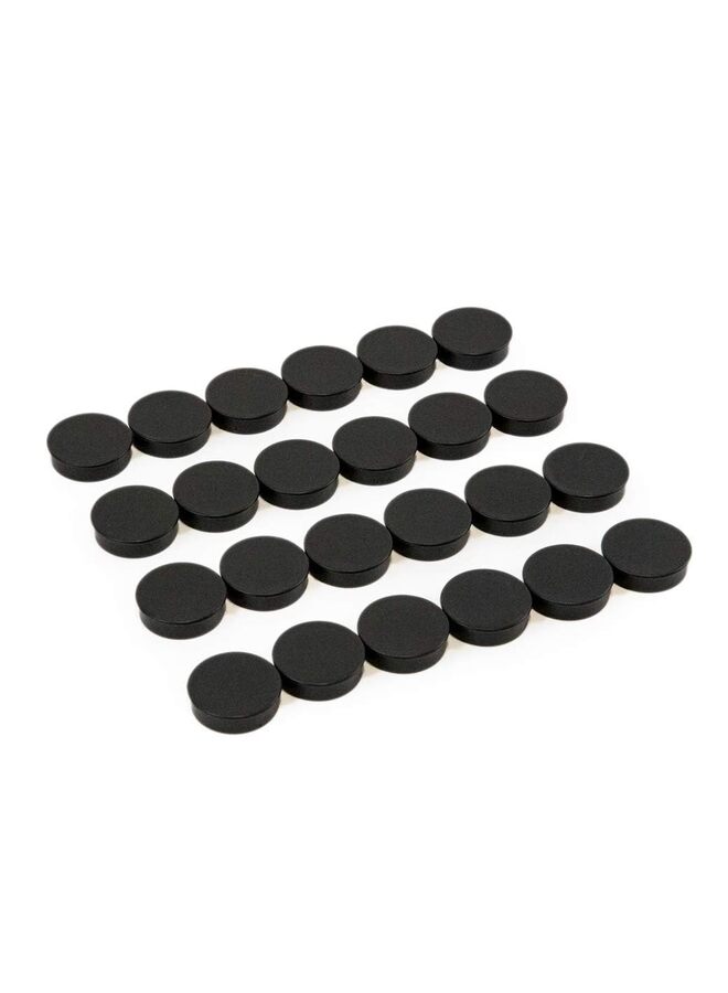 40PCS Round Fridge Magnets, Button Shaped, Small Magnetic Discs for Kitchen, Cabinet or Classroom, Perfect Whiteboard Supplies for Teachers(BLACK)  - Image 1