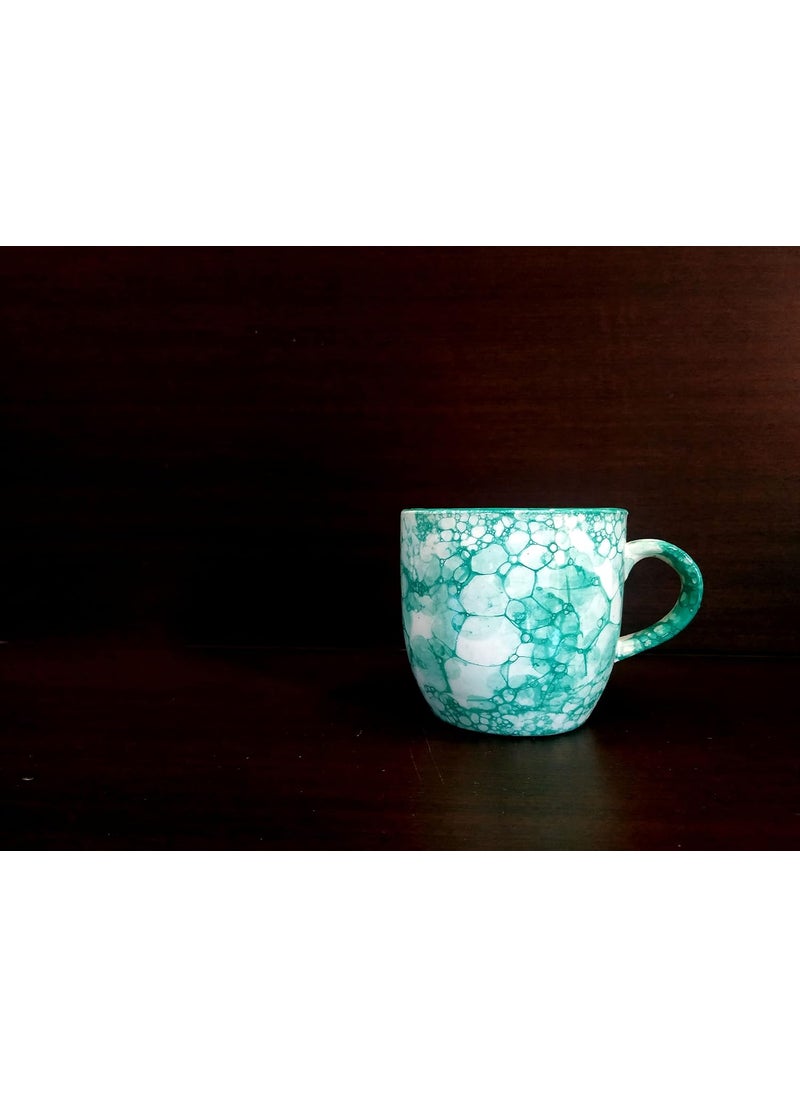 MOODY PANDA MOODY PANDA Graceful Set of 6 Cups Cup Set Set of 6 Cups Ceramic Ocean Green  - Image 4
