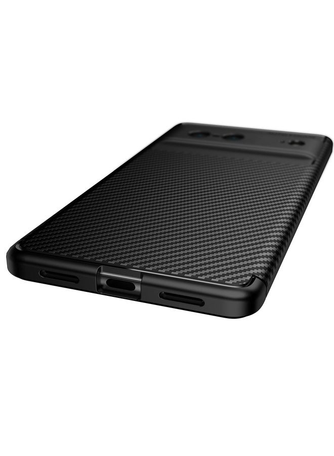 HuHa Case Cover For Google Pixel 7 Carbon Fiber Texture Shockproof TPU Phone Case(Black) - Image 5