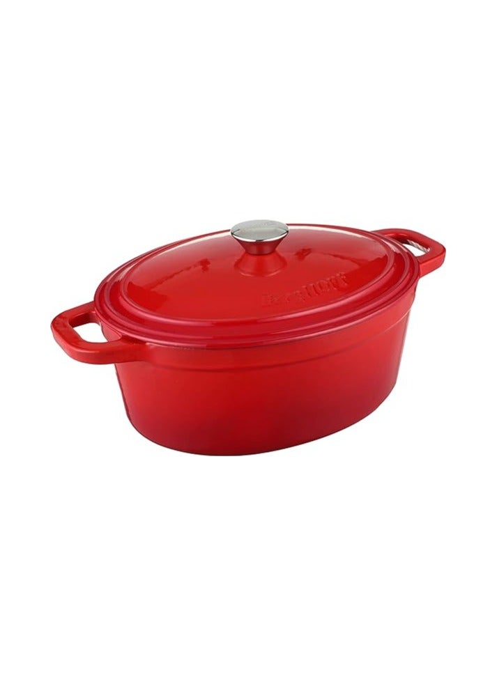 بيرجوف وعاء من الحديد الزهر بغطاء احمر 25.5 * 34 cm - Image 3