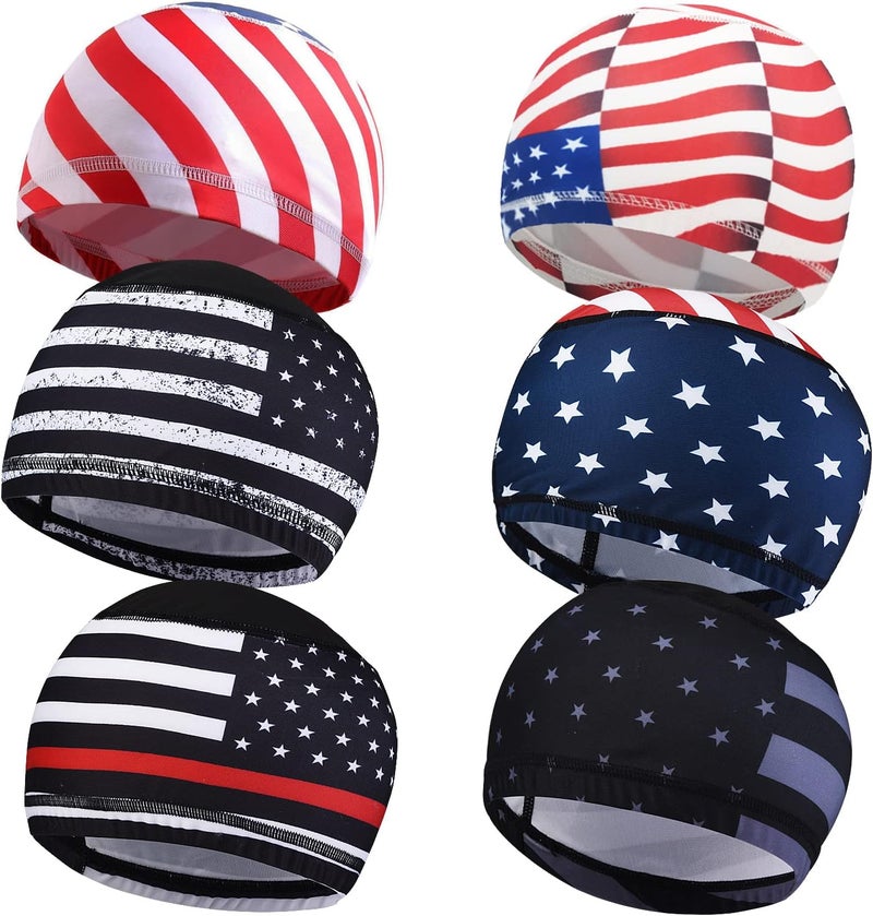 vidsel Skull Cap Helmet Liner Hard Hat Liner Running Beanie Head Wrap Bicycle Football Sweat Wicking Cycling Caps for Men Women - Image 1