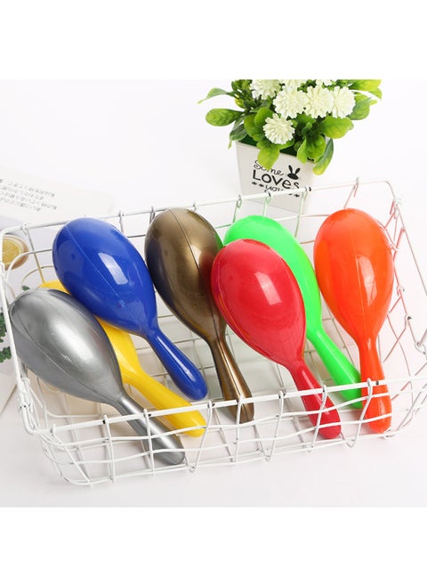 Direct Plastic Sand Hammer, Children's Rattle Sand Hammer Musical Instrument Toy Game Party Cheer Props Batch-Color:Multi-color Optional