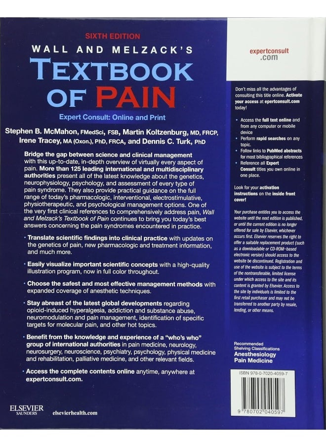 Wall & Melzack's Textbook of Pain: Expert Consult - Online and Print  - Image 2