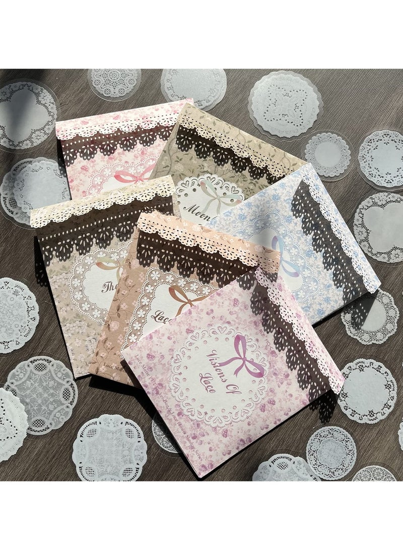 180 Vintage Floral Scrapbook Stickers, Embossed Lace Cutouts for Journaling, DIY Crafts and Creative Projects  - Image 3