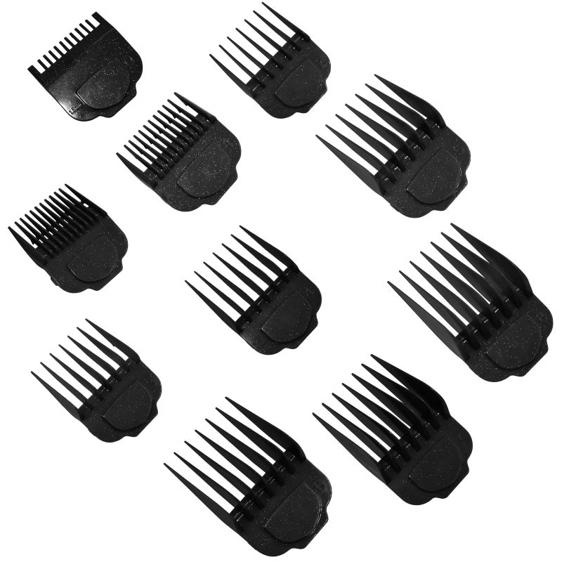 Vetmor Magnetic Clipper Guards Guide Comb Set Compatible with Andis Master Hair Clippers,Size form to 1/16 to 1 in,10pcs Black - Image 2