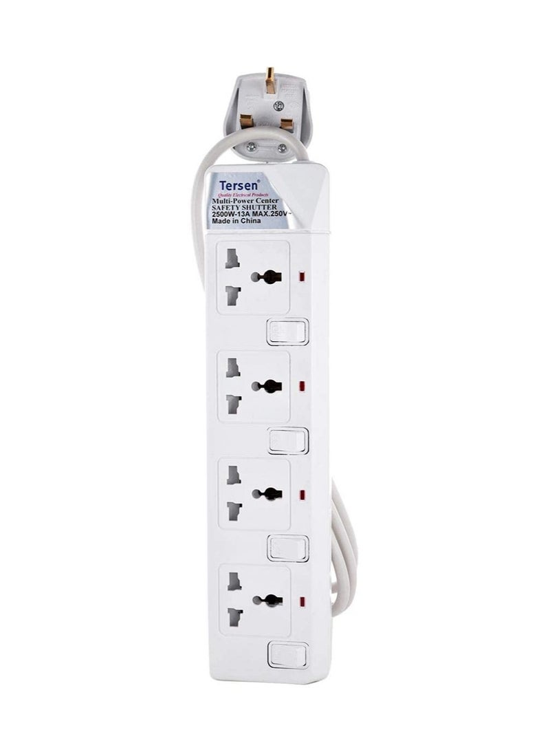 TERSEN - Tersen Extension Bar with 4 sockets 10 meters Wire  914-10m - Image 1