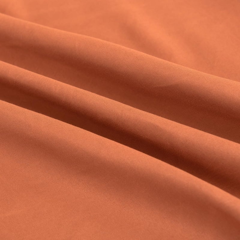 TSUTOMI Terracotta Bed Skirt Full Size Ruffled Bed Skirt with Split Corners  Full Bed Skirt 14 Inch Drop  Full Size Bed Skirt Terracotta for Ruffled Bed Skirt with Split Corners  Bed Skirt Full Size  - Image 4