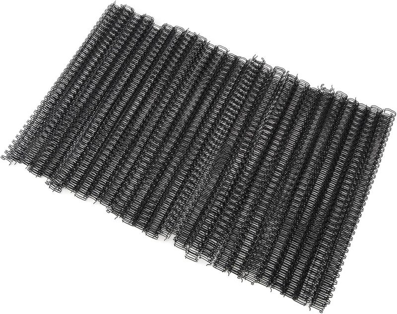 FTVOGUE Double Loop Wire Binding Spine 34 Loop Metal Wires 60 Sheets Capacity for Documents Reports 360 Degree Rotation Pitch 3 1 Students Teachers Classroom Supplies (Black) - Image 2