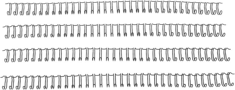 FTVOGUE Double Loop Wire Binding Spine 34 Loop Metal Wires 60 Sheets Capacity for Documents Reports 360 Degree Rotation Pitch 3 1 Students Teachers Classroom Supplies (Black) - Image 5