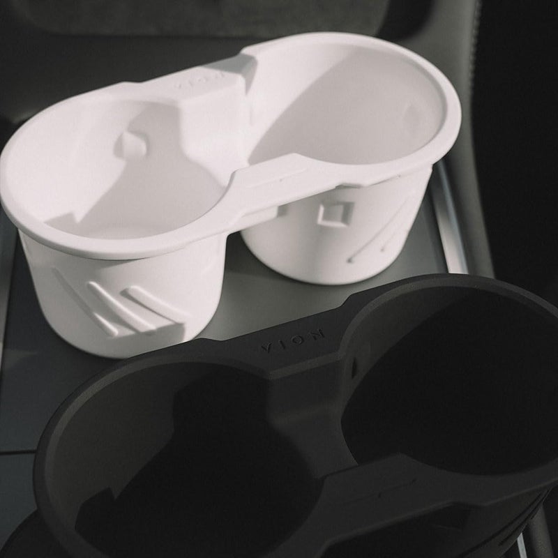 VION Tesla Model 3/Y Cup Holder (White) - Fits 2024-2021 Y, 2023-2021 3 - Image 5