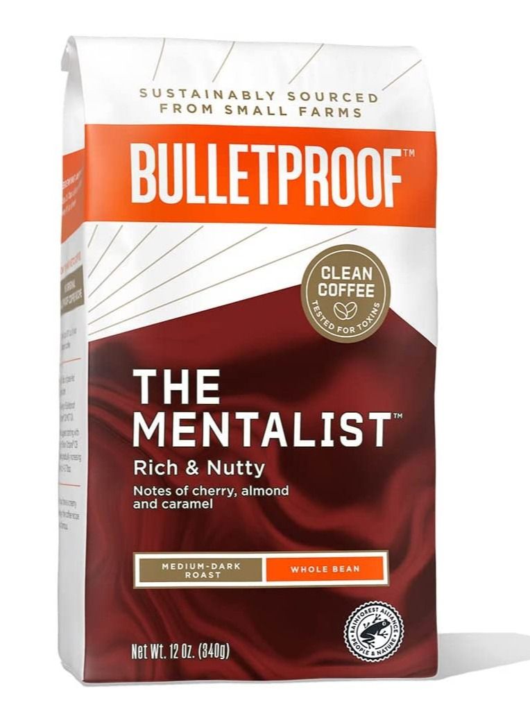 Bulletproof medium roast dark caffeinated coffee beans with distinct notes - Image 1