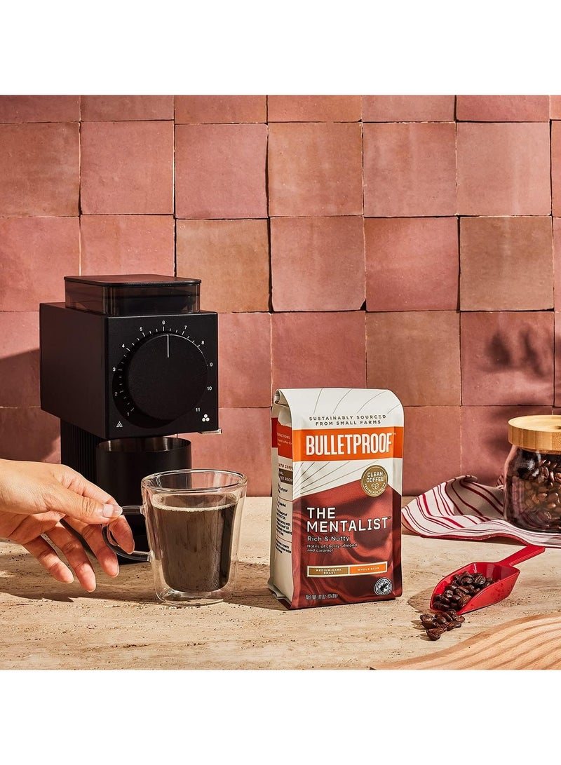 Bulletproof medium roast dark caffeinated coffee beans with distinct notes - Image 2