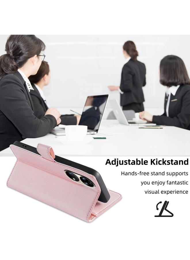 S-TOP Case For Huawei P50 Sheep Texture Cross-body Zipper Wallet Leather Phone Case - Image 5