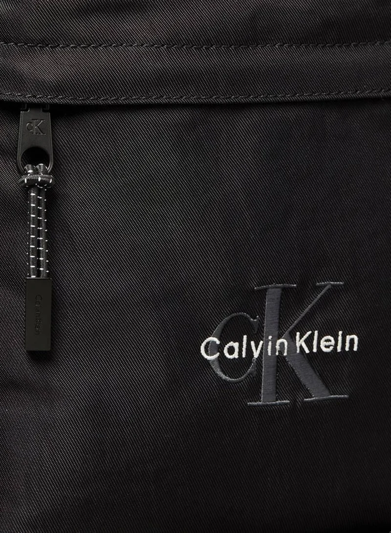 Calvin Klein Black Nylon Monogram Logo Flatpack for Men | Best Price UAE