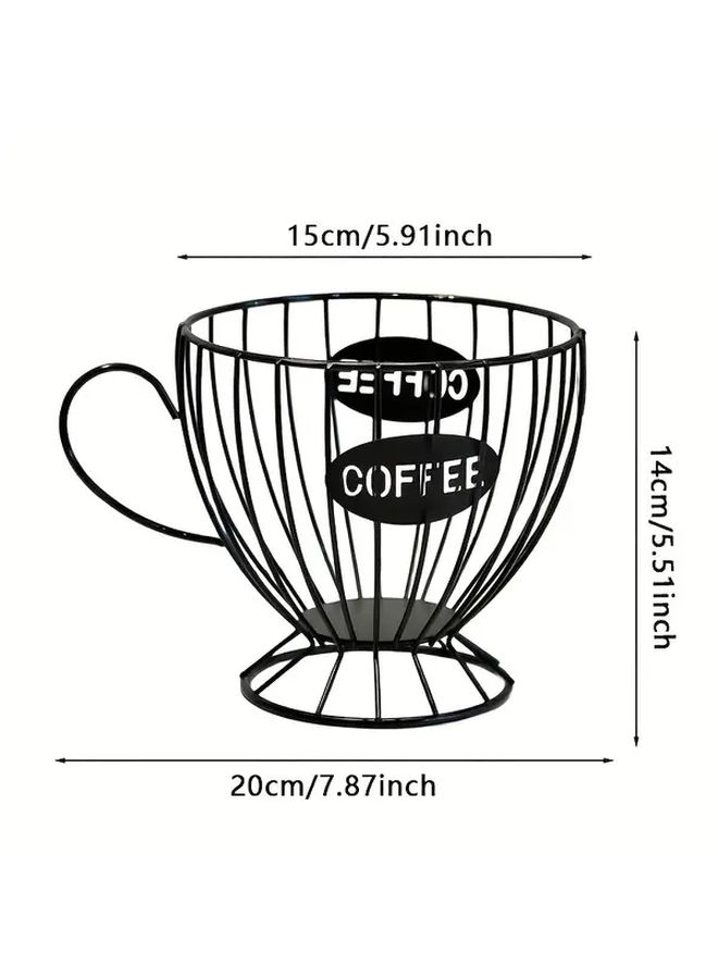 Pink Coffee Capsule Holder And Organizer With Labeled Compartments Heavy Duty Iron Display Stand - Image 3