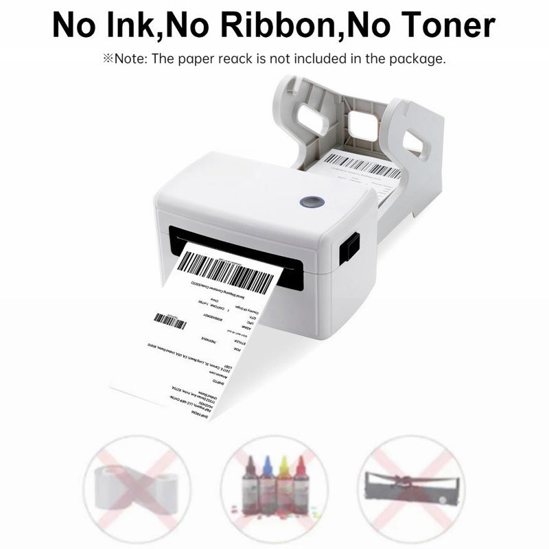 Thermal Shipping Label Printer: Wireless & USB Connectivity, 6 Inch/Sec High-Speed Printing - 203DPI Clear Print Quality, Multi-Platform Compatible Label Printer for Small Business, Home Office, E-Com - Image 5