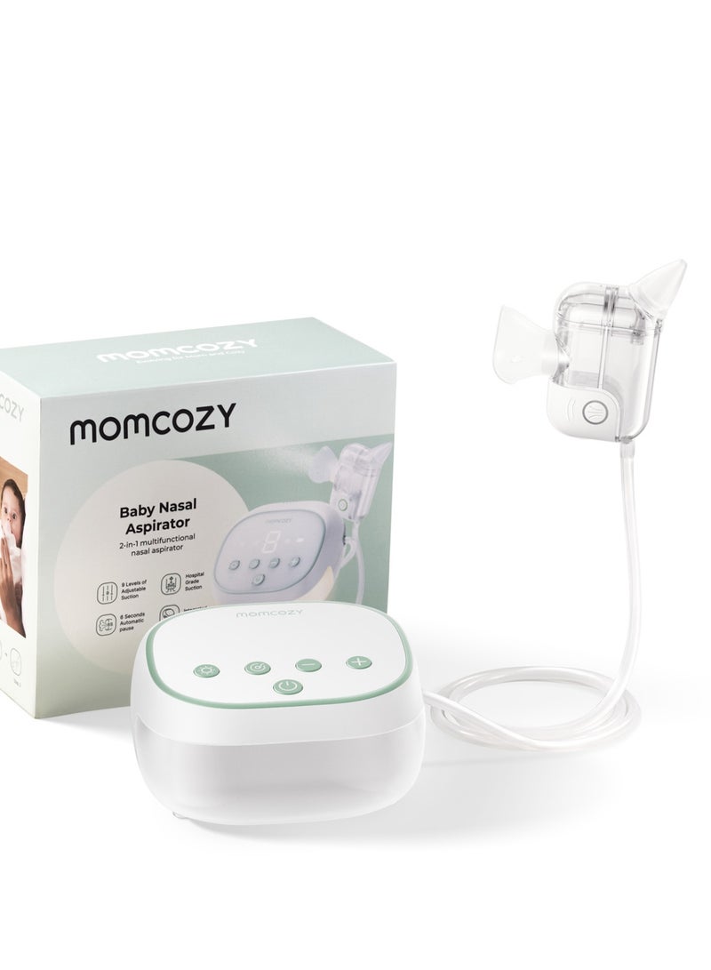 Momcozy ممتص الأنف بريزي كلير برو للأطفال، 75 كيلو باسكال مع 9 مستويات شفط قابلة للتعديل، خفيف وموسيقى مهدئة - Image 1