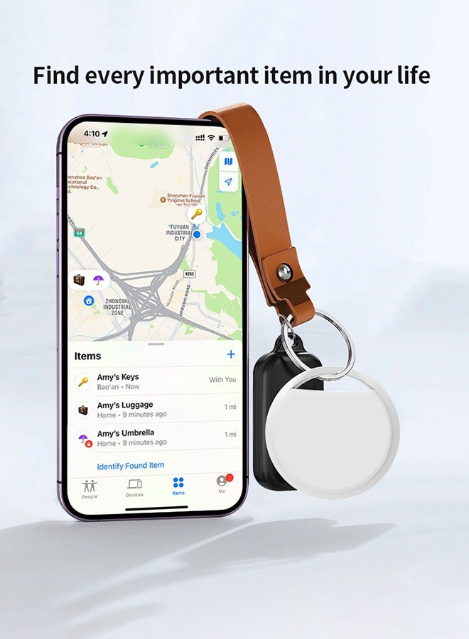 Smart Tracker Item Finder for phone Find My (iOS Only), Super MINI Size Key Finder Item Locator for Luggage,Wallet,Bicycle and More, IPX6 Waterproof Works Like (white）  - Image 3