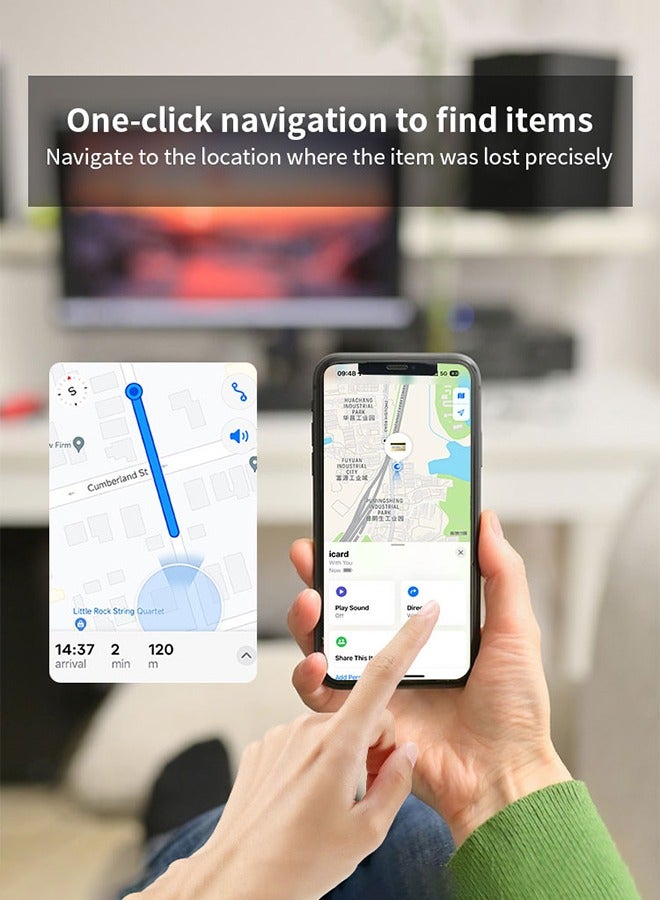 Smart Tracker Item Finder for phone Find My (iOS Only), Super MINI Size Key Finder Item Locator for Luggage,Wallet,Bicycle and More, IPX6 Waterproof Works Like (white）  - Image 5